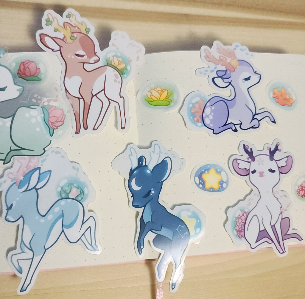 Bubble Deer Vinyl Stickers – GachaPins